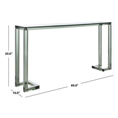 SAFAVIEH Couture Camryn Tavolo Console in Acrilico - Trasparente - 60 L x 10 P x 30 A - 52Lx10Px30A
