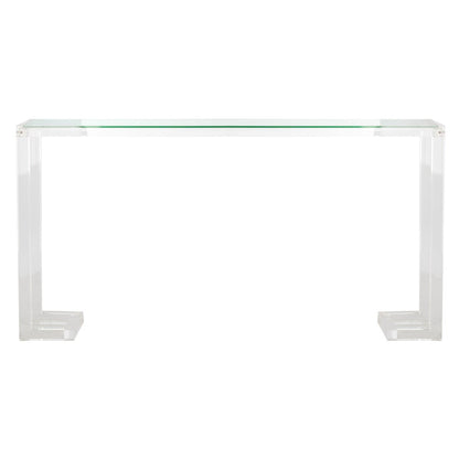 SAFAVIEH Couture Camryn Tavolo Console in Acrilico - Trasparente - 60 L x 10 P x 30 A - 52Lx10Px30A