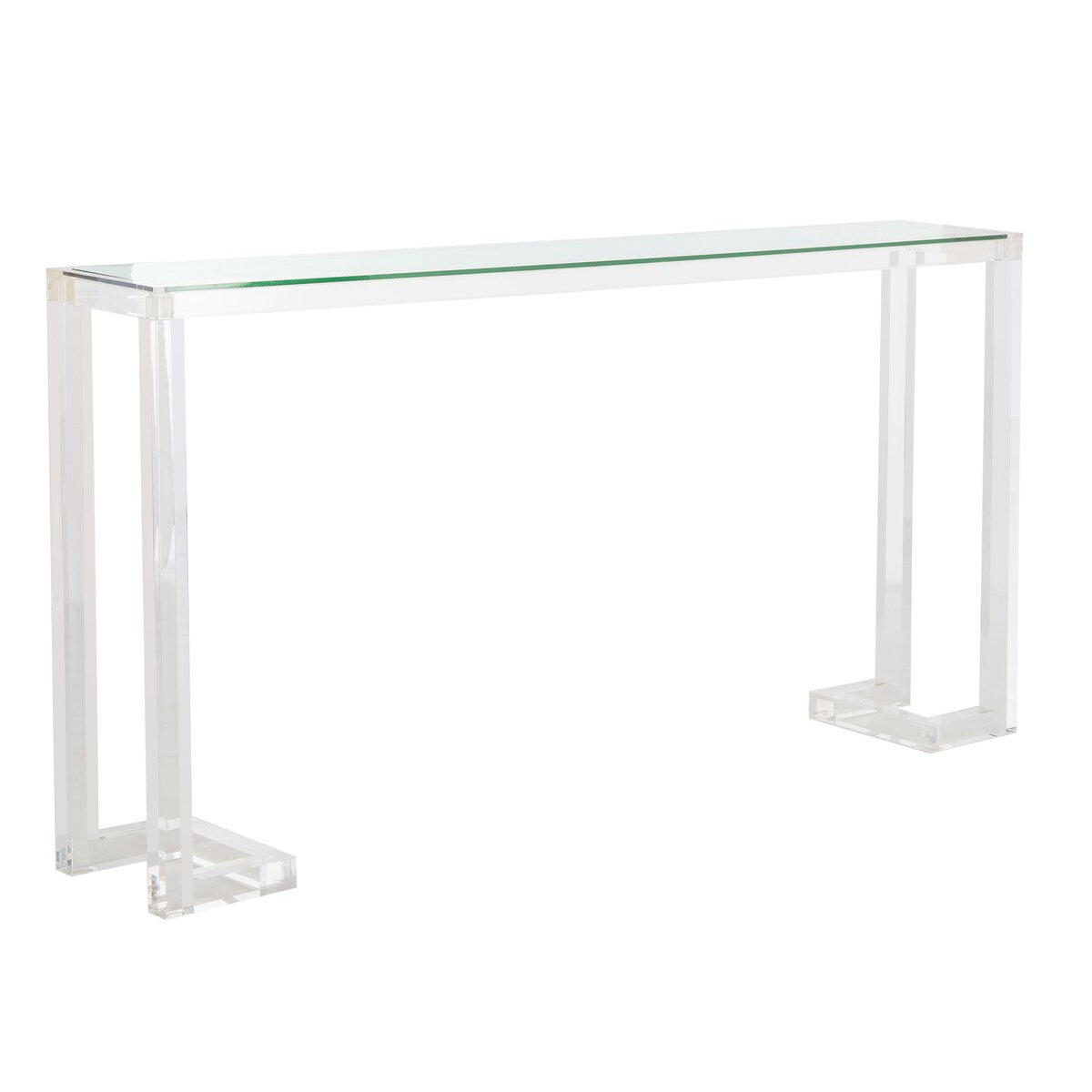 SAFAVIEH Couture Camryn Tavolo Console in Acrilico - Trasparente - 60 L x 10 P x 30 A - 52Lx10Px30A