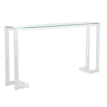 SAFAVIEH Couture Camryn Tavolo Console in Acrilico - Trasparente - 60 L x 10 P x 30 A - 52Lx10Px30A