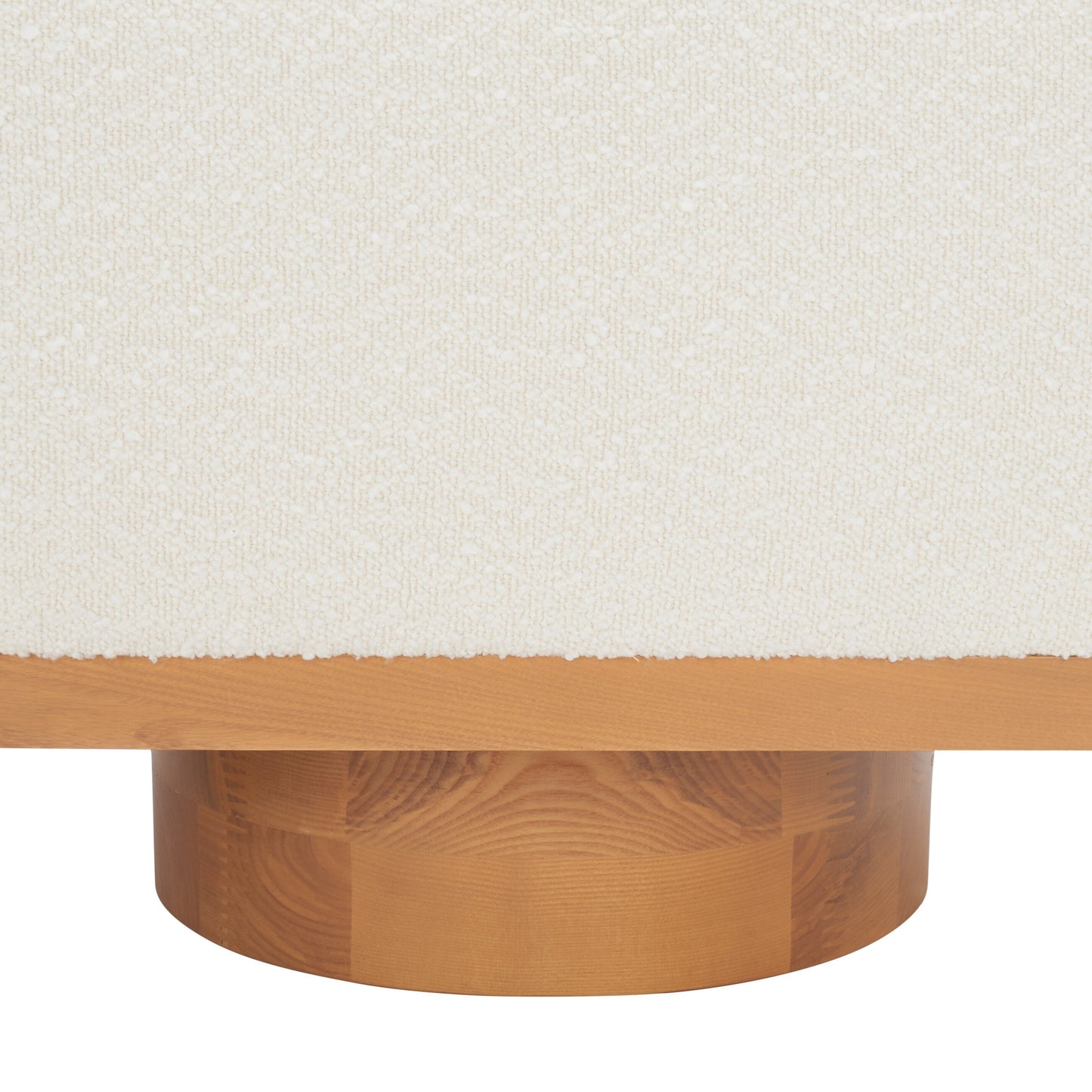 SAFAVIEH Couture Sunneva Boucle Storage Bench - 155 cm L x 51 cm P x 48 cm A - 155Lx51Px48A