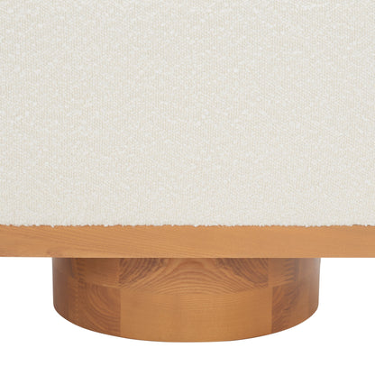 SAFAVIEH Couture Sunneva Boucle Storage Bench - 155 cm L x 51 cm P x 48 cm A - 155Lx51Px48A