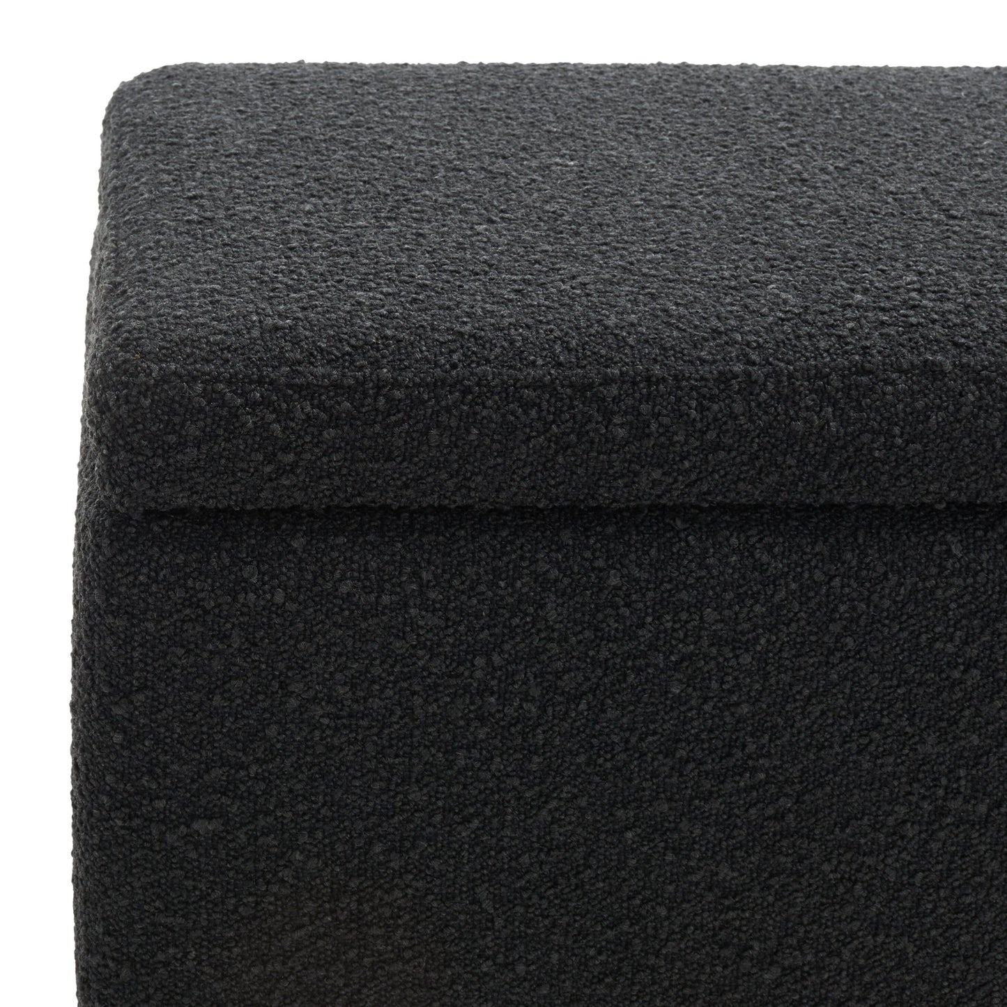 SAFAVIEH Couture Sunneva Boucle Storage Bench - 155 cm L x 51 cm P x 48 cm A - 155Lx51Px48A