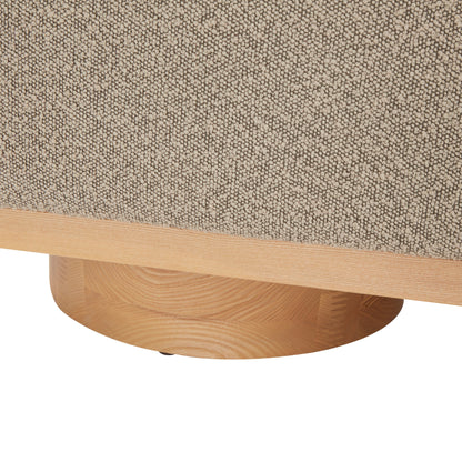 SAFAVIEH Couture Sunneva Boucle Storage Bench - 155 cm L x 51 cm P x 48 cm A - 155Lx51Px48A