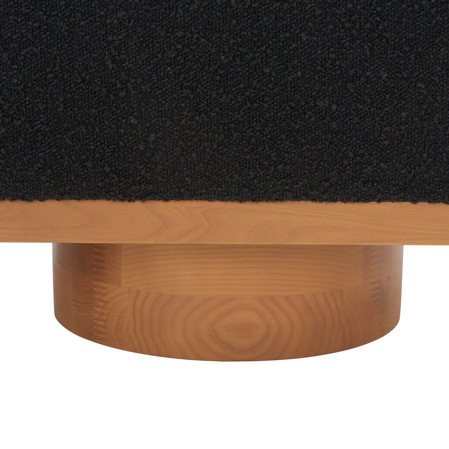 SAFAVIEH Couture Sunneva Boucle Storage Bench - 155 cm L x 51 cm P x 48 cm A - 155Lx51Px48A