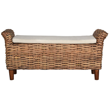 SAFAVIEH Danna Brown Bench - 43,9 x 14,8 x 21,1 - 44L x 15P x 21H
