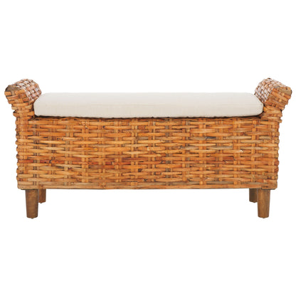 SAFAVIEH Danna Brown Bench - 43,9 x 14,8 x 21,1 - 44L x 15P x 21H