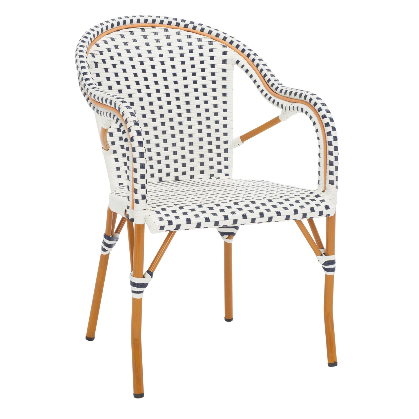 SAFAVIEH Doreth Sedia con Braccioli (Set da 2) - 23L x 36P x 25H