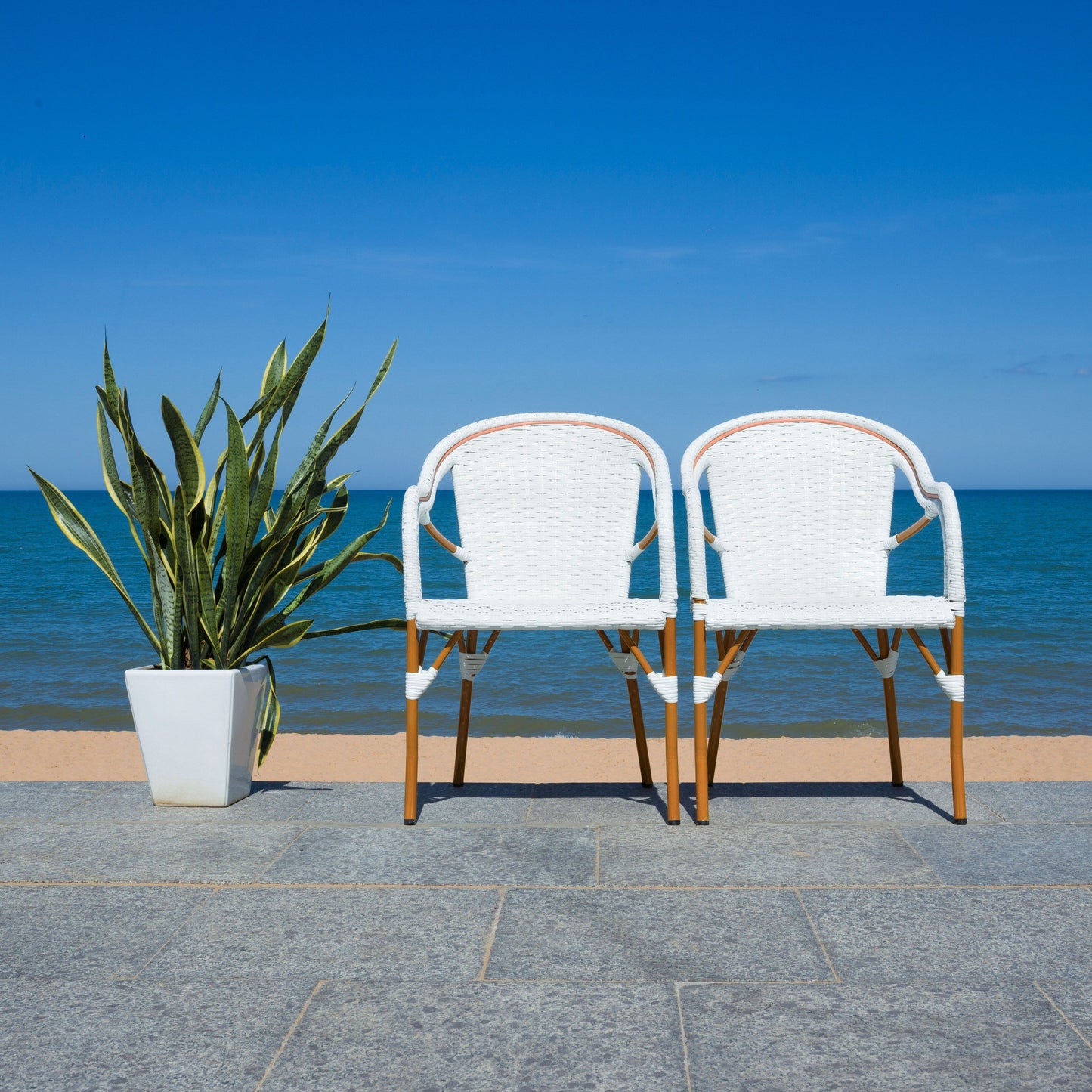 SAFAVIEH Doreth Sedia con Braccioli (Set da 2) - 23L x 36P x 25H