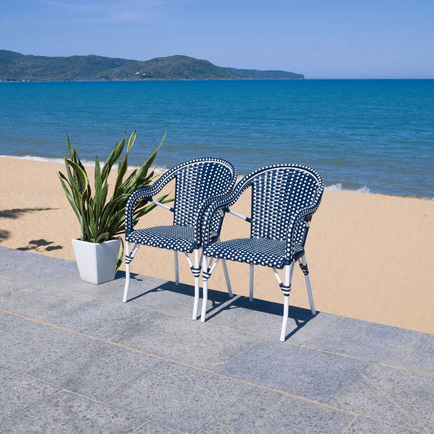 SAFAVIEH Doreth Sedia con Braccioli (Set da 2) - 23L x 36P x 25H