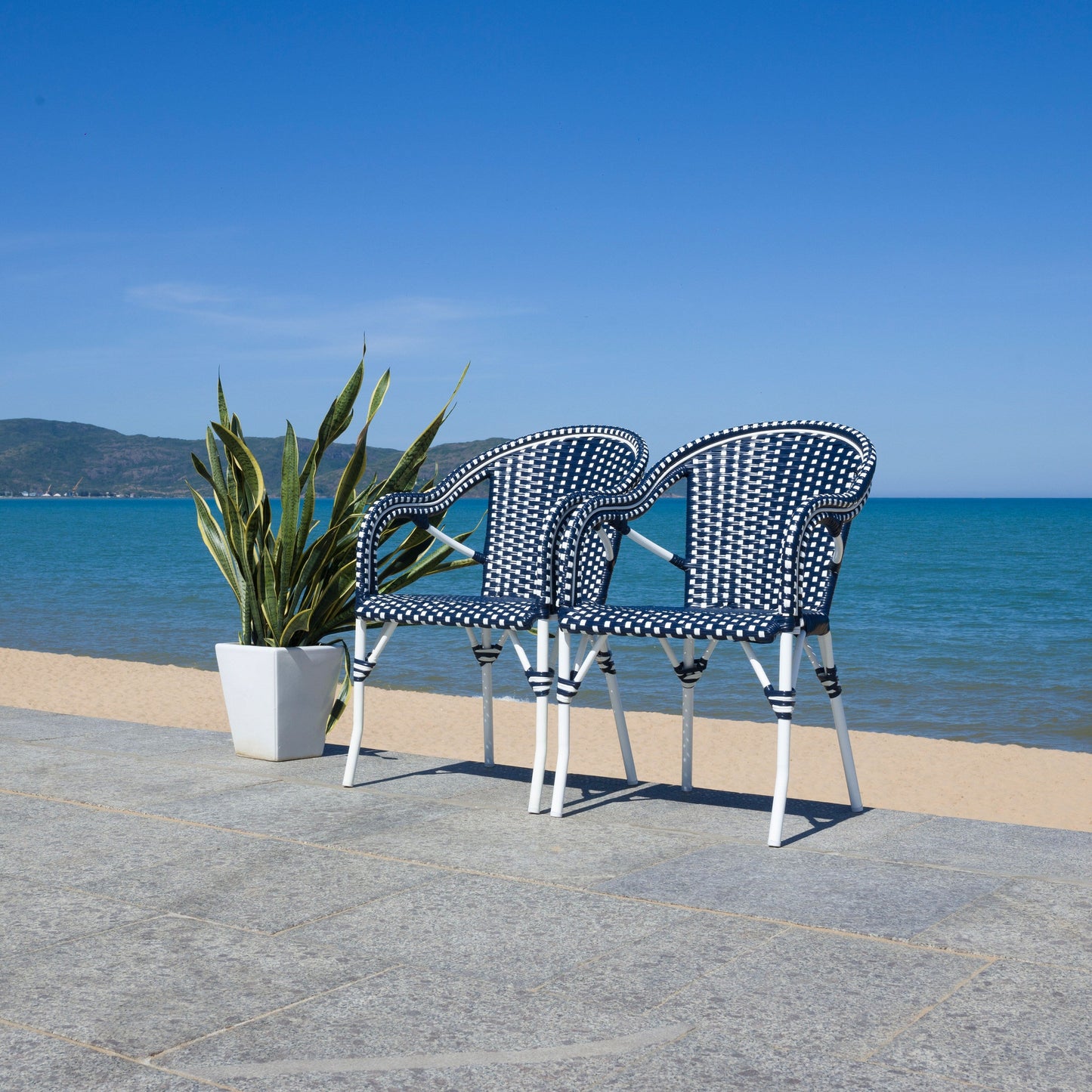 SAFAVIEH Doreth Sedia con Braccioli (Set da 2) - 23L x 36P x 25H