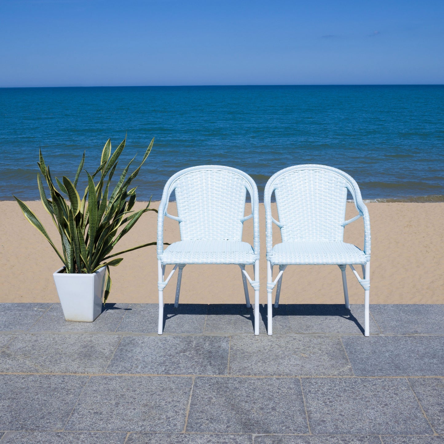 SAFAVIEH Doreth Sedia con Braccioli (Set da 2) - 23L x 36P x 25H