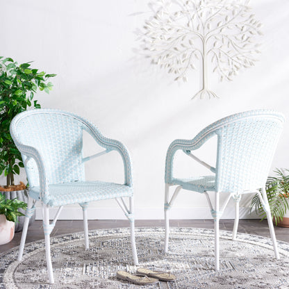 SAFAVIEH Doreth Sedia con Braccioli (Set da 2) - 23L x 36P x 25H