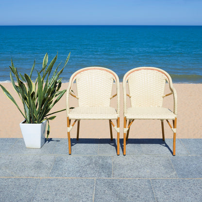 SAFAVIEH Doreth Sedia con Braccioli (Set da 2) - 23L x 36P x 25H