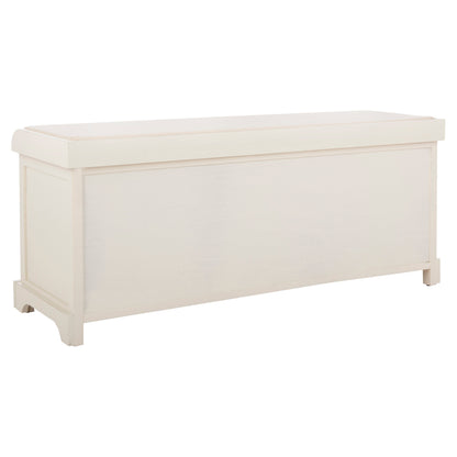 SAFAVIEH Eola Grey/ White Storage Bench - 47 x 16.1 x 19.9 - 47Lx16Px20A (L=lunghezza, P=profondità, A=altezza)