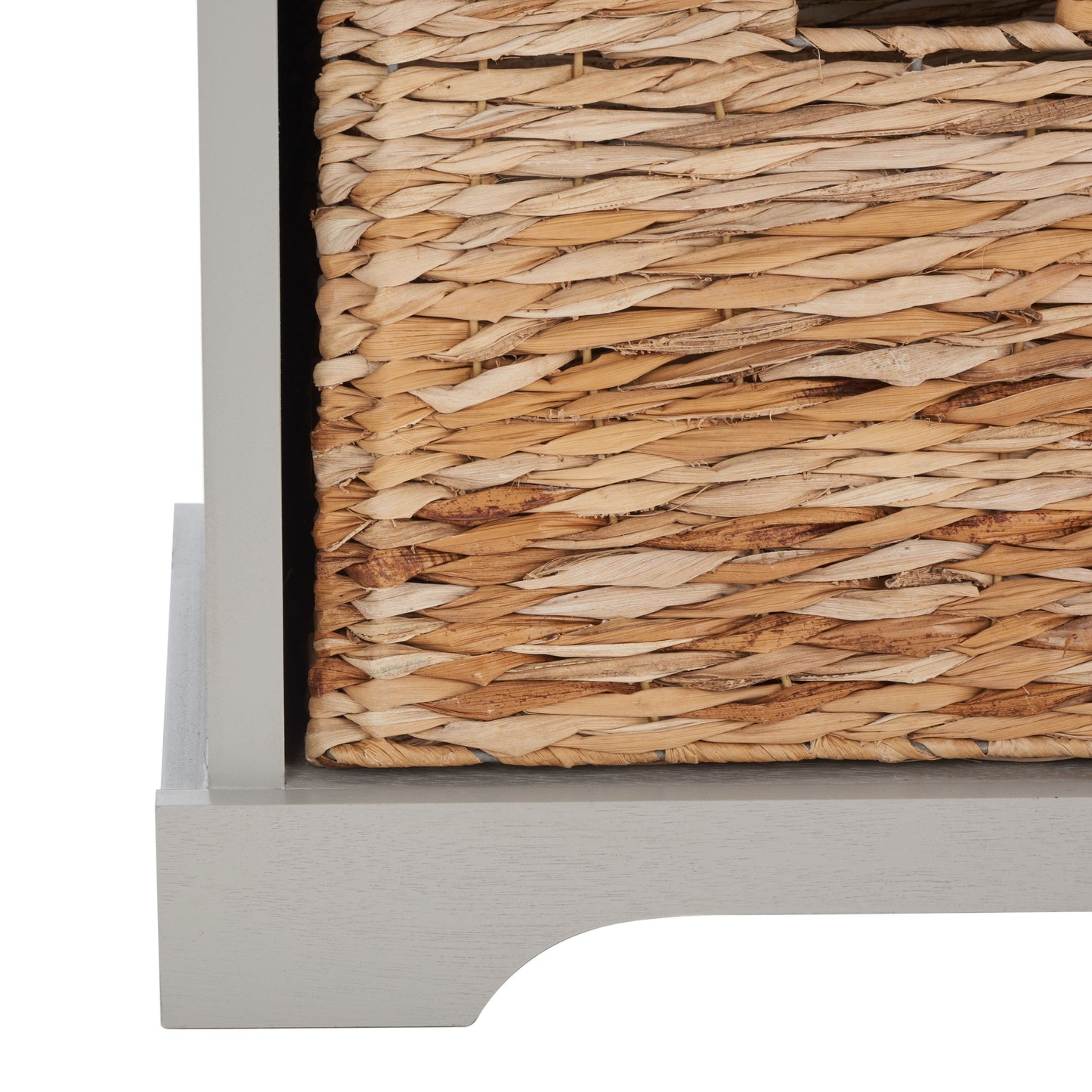 SAFAVIEH Euphemia - Panca con cestino portaoggetti intrecciato, marrone - 33,5 x 16,1 x 19,9 - 34Lx16Px20H