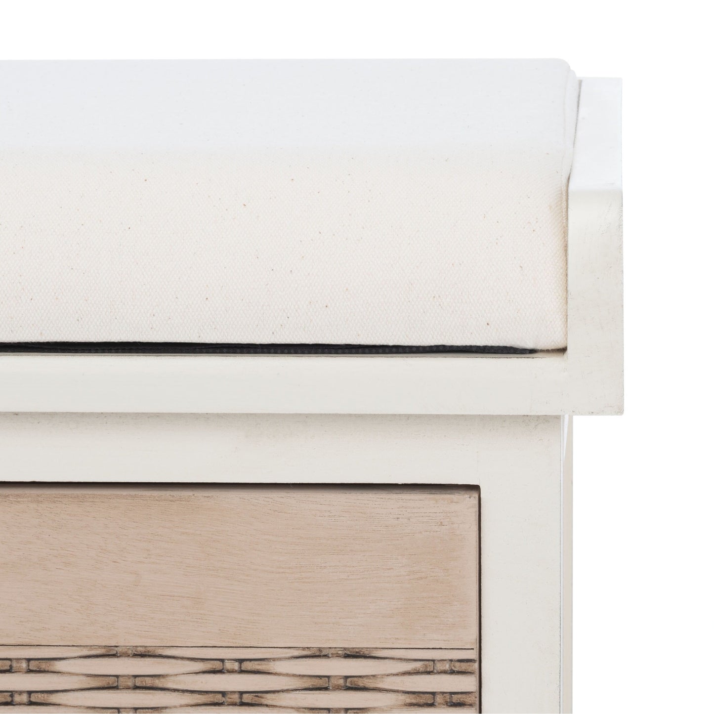 SAFAVIEH Fiorello panca con 3 cassetti e vano portaoggetti - 47,3 L x 38 P x 48 A - 47Lx38Px48A