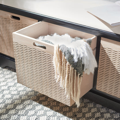 SAFAVIEH Fiorello panca con 3 cassetti e vano portaoggetti - 47,3 L x 38 P x 48 A - 47Lx38Px48A