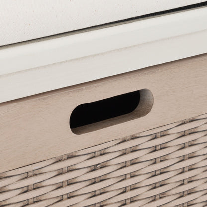 SAFAVIEH Fiorello panca con 3 cassetti e vano portaoggetti - 47,3 L x 38 P x 48 A - 47Lx38Px48A