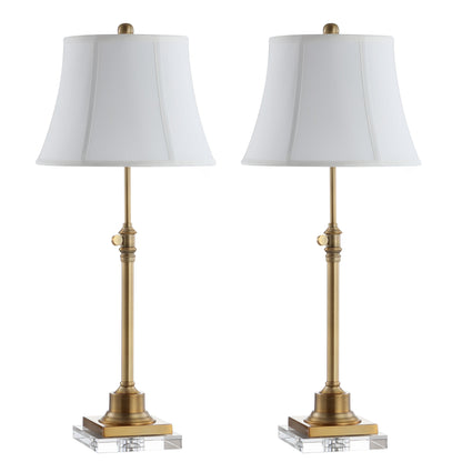 Set di 2 lampade da tavolo SAFAVIEH Lighting Amande con altezza regolabile da 27 a 31 pollici - 13Wx13Dx31H