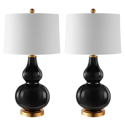 Lampada da tavolo SAFAVIEH Lighting Diede a forma di zucca (confezione da 2) - 15x15x28,5 - 15Lx15Px29H
