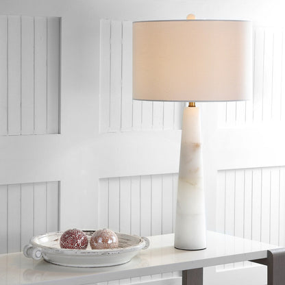 Lampada da tavolo a LED in alabastro Giorgiana da 76 cm di SAFAVIEH - 38x38x76 cm - 38Lx38Px76H