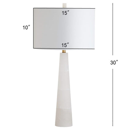 Lampada da tavolo a LED in alabastro Giorgiana da 76 cm di SAFAVIEH - 38x38x76 cm - 38Lx38Px76H