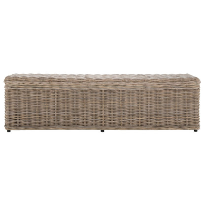 SAFAVIEH Marcelien Grey Natural Rattan Storage Trunk - 63 x 18.1 x 18.7 - 63Lx18Ax19H