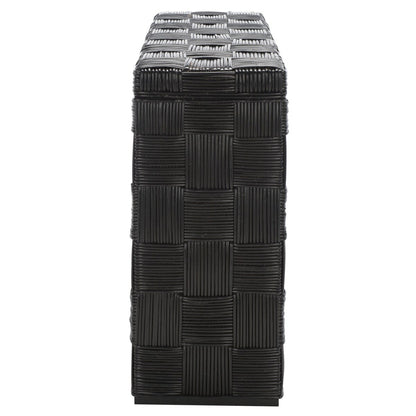 SAFAVIEH Mindel Tavolo Console in Rattan - 51Lx35Px81H