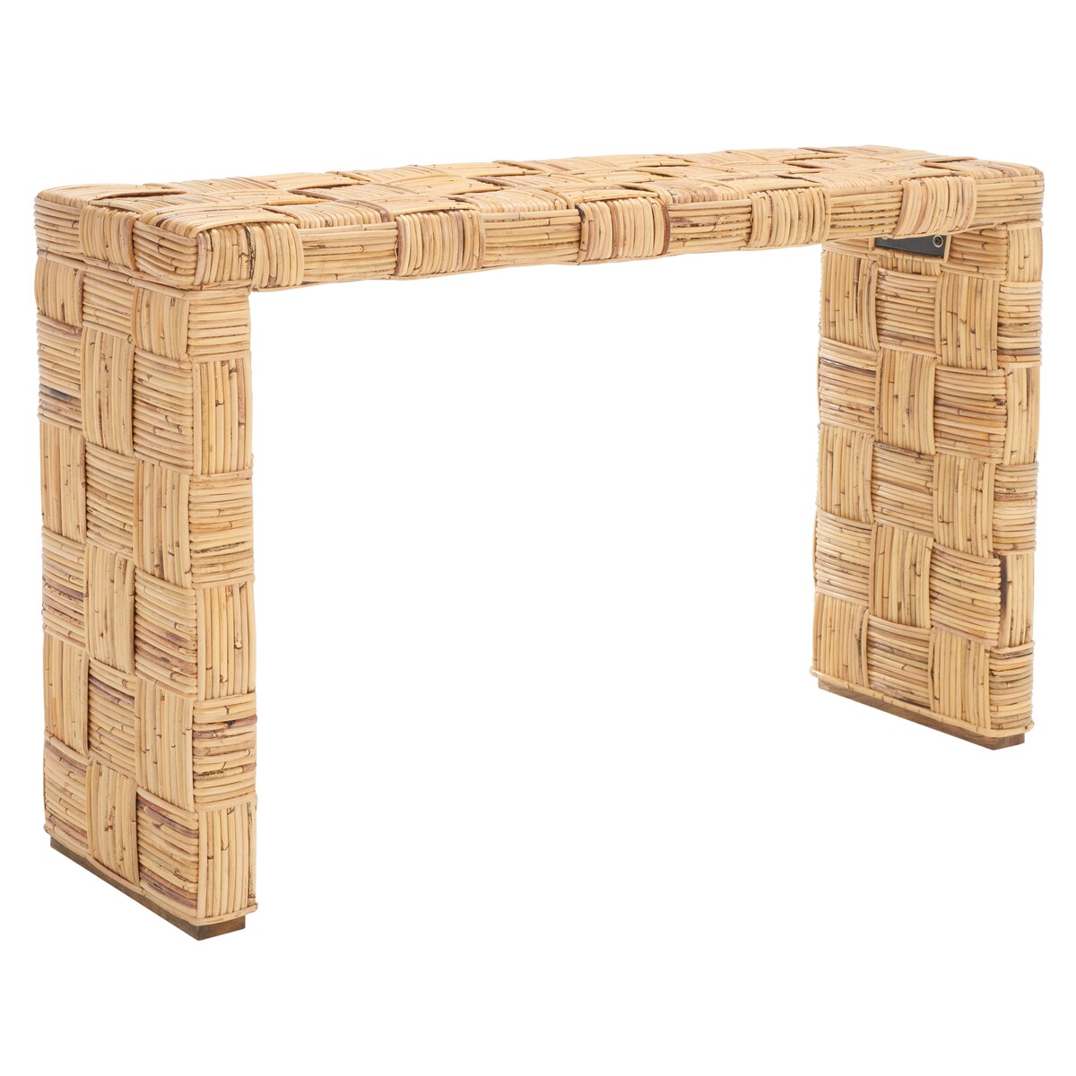 SAFAVIEH Mindel Tavolo Console in Rattan - 51Lx35Px81H