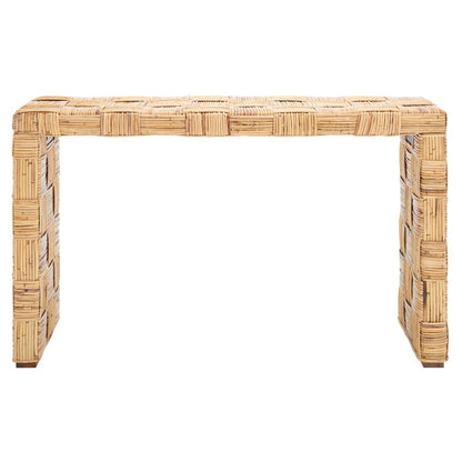 SAFAVIEH Mindel Tavolo Console in Rattan - 51Lx35Px81H