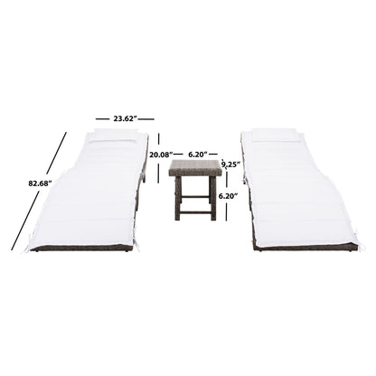Set da giardino SAFAVIEH Blaguna da 3 pezzi con sdraio - 83Lx51Px61A