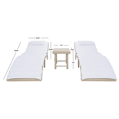 Set da giardino SAFAVIEH Blaguna da 3 pezzi con sdraio - 83Lx51Px61A