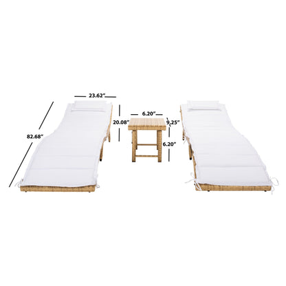 Set da giardino SAFAVIEH Blaguna da 3 pezzi con sdraio - 83Lx51Px61A