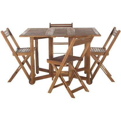 Set da pranzo da esterno SAFAVIEH Brandy da 5 pezzi - 109L x 89P x 74A (cm)