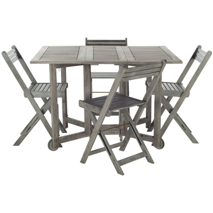 Set da pranzo da esterno SAFAVIEH Brandy da 5 pezzi - 109L x 89P x 74A (cm)