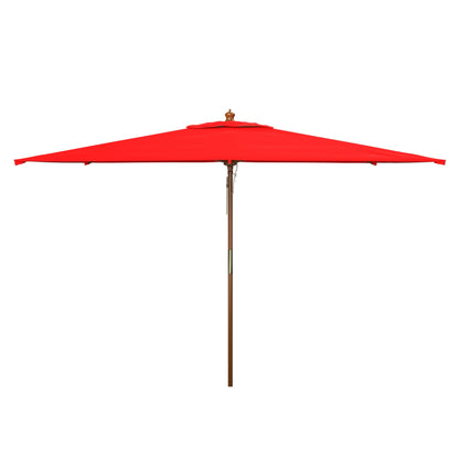 Ombrellone da giardino SAFAVIEH Outdoor Glauca da 3,3 metri con pulegge in legno