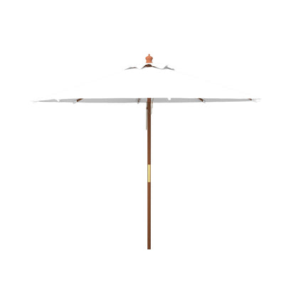 Ombrellone da giardino SAFAVIEH Outdoor Glauca da 3,3 metri con pulegge in legno