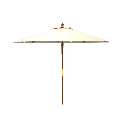 Ombrellone da giardino SAFAVIEH Outdoor Glauca da 3,3 metri con pulegge in legno