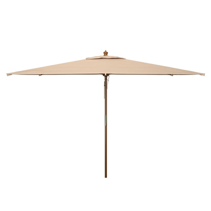 Ombrellone da giardino SAFAVIEH Outdoor Glauca da 3,3 metri con pulegge in legno