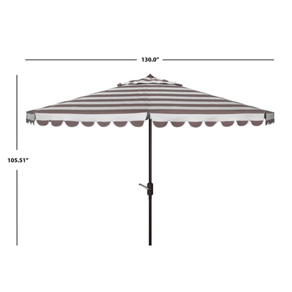 Parapluie da esterno rotondo da 3,3 metri (11 piedi) con manovella SAFAVIEH Jaylee