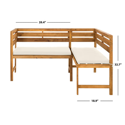 Set da salotto da esterno SAFAVIEH Kenna da 3 pezzi per balcone - 99x48x84 cm (LxPxA)
