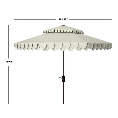 Ombrellone da giardino SAFAVIEH Kjerstin Valance da 2,7 m con doppia copertura