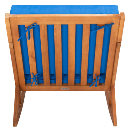 Sedia a dondolo da esterno Makaila di SAFAVIEH con cuscino - 66L x 79P x 97H (cm)