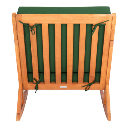 Sedia a dondolo da esterno Makaila di SAFAVIEH con cuscino - 66L x 79P x 97H (cm)