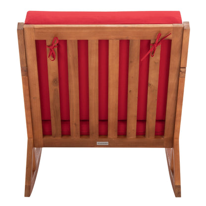 Sedia a dondolo da esterno Makaila di SAFAVIEH con cuscino - 66L x 79P x 97H (cm)