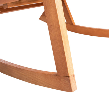Sedia a dondolo da esterno Makaila di SAFAVIEH con cuscino - 66L x 79P x 97H (cm)