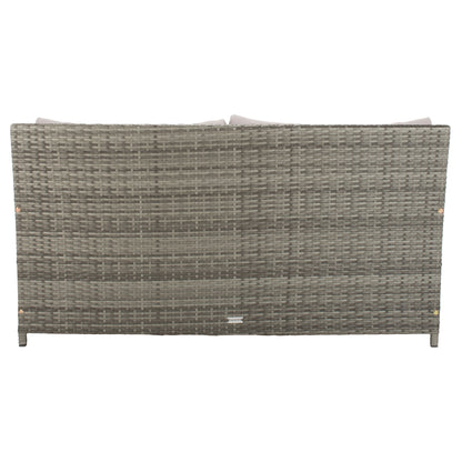 Daybed da esterno in vimini Taniyah di SAFAVIEH con cuscini e imbottiture - 53L x 28P x 62H