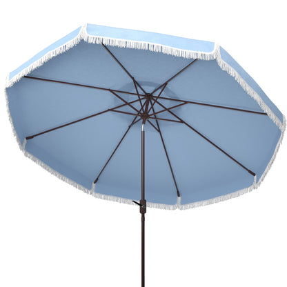 Paraschermo da esterno SAFAVIEH Ronette Fringe da 2,7 m con manovella