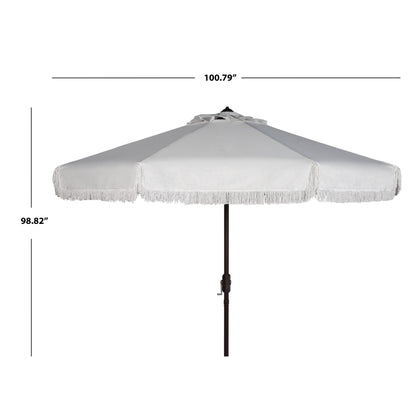 Paraschermo da esterno SAFAVIEH Ronette Fringe da 2,7 m con manovella
